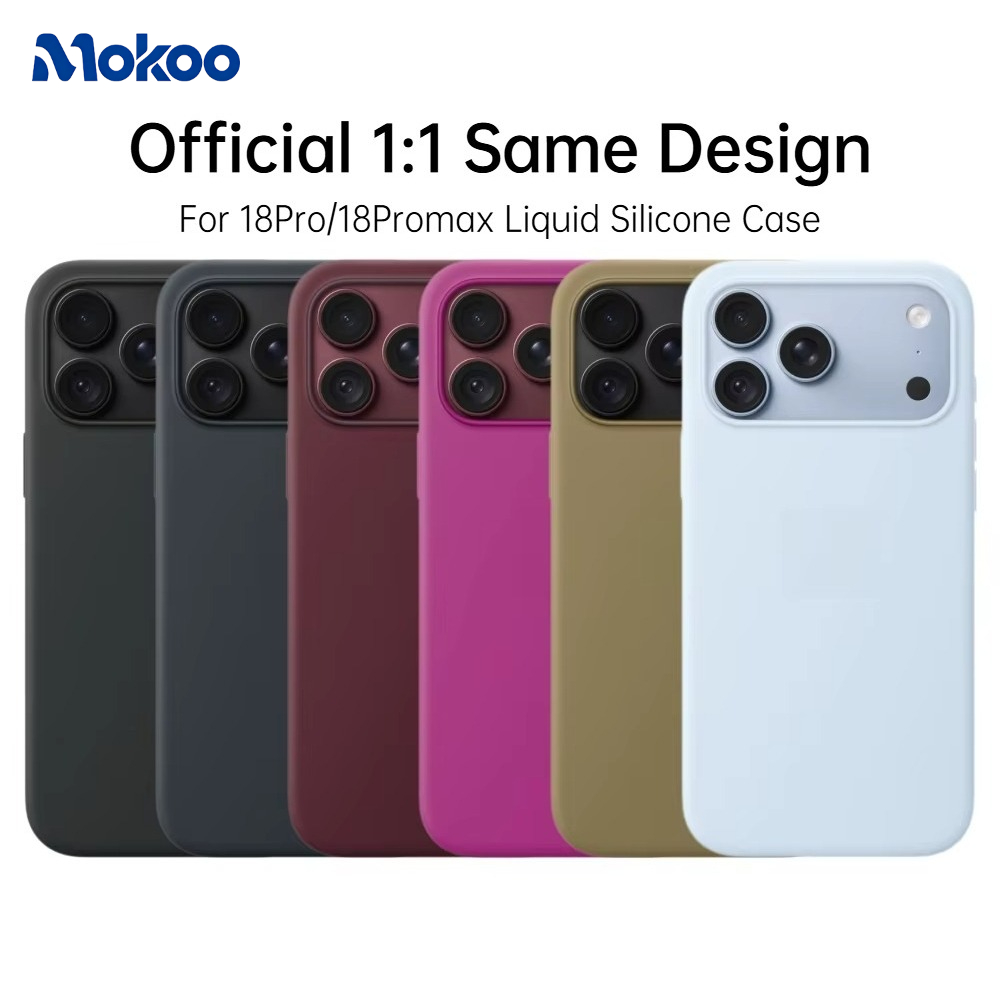 Liquid Silicone Magnetic Phone Case - Untuk iPhone 18 Pro, 18 Pro