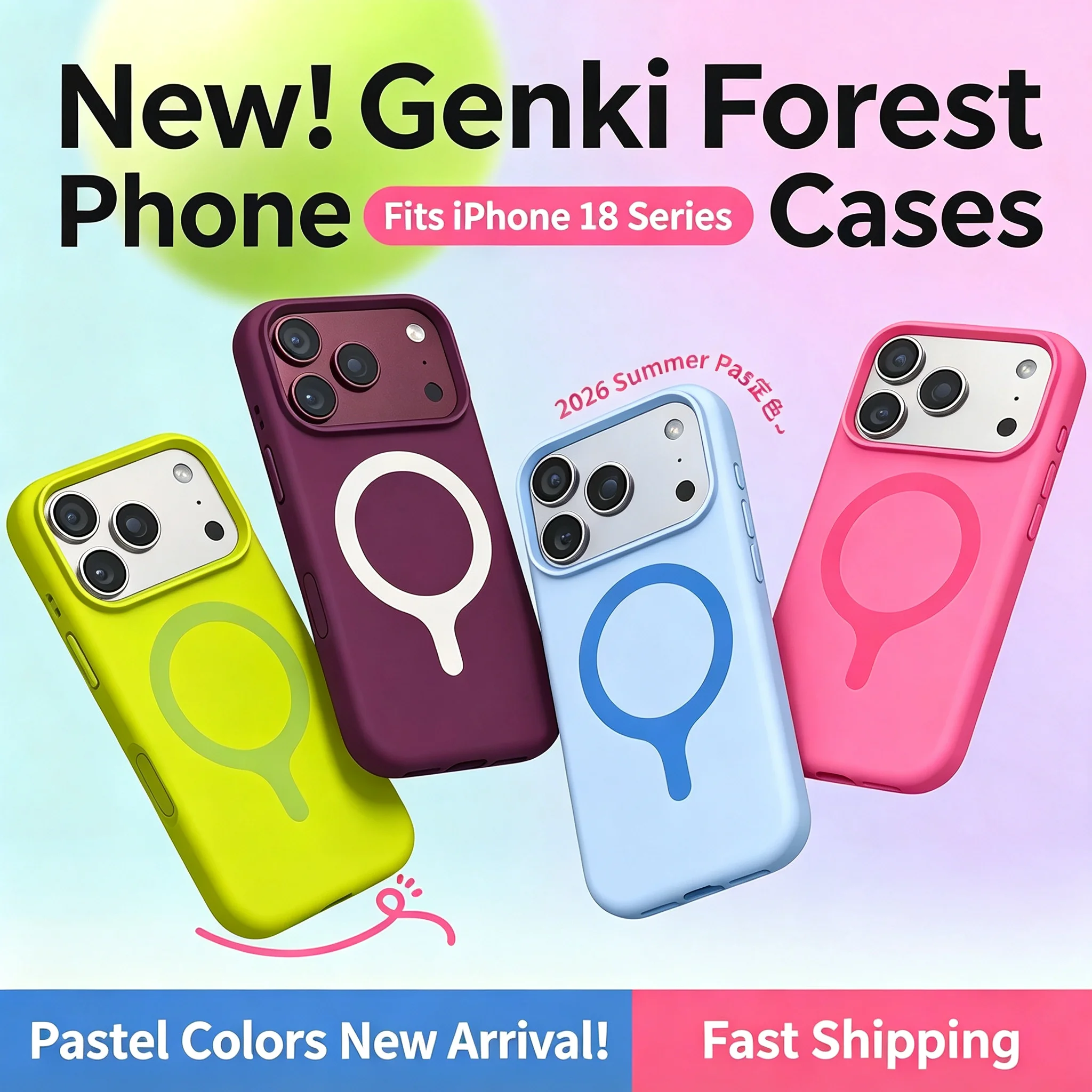 Liquid Silicone Magnetic Phone Case - Casing Ponsel Silikon Cair Magnetik HANNUO