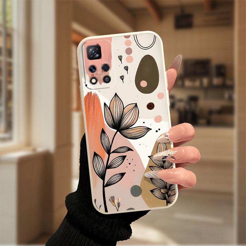 Vintage Floral Pattern Soft Case - Casing ponsel berbahan karet lembut dengan