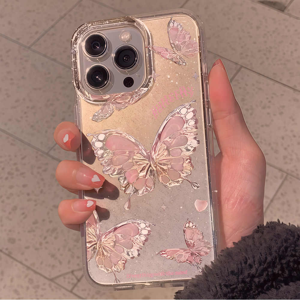 Casing Ponsel Glitter Transpar - Clear Shockproof Bumper Case ulasan dan harga