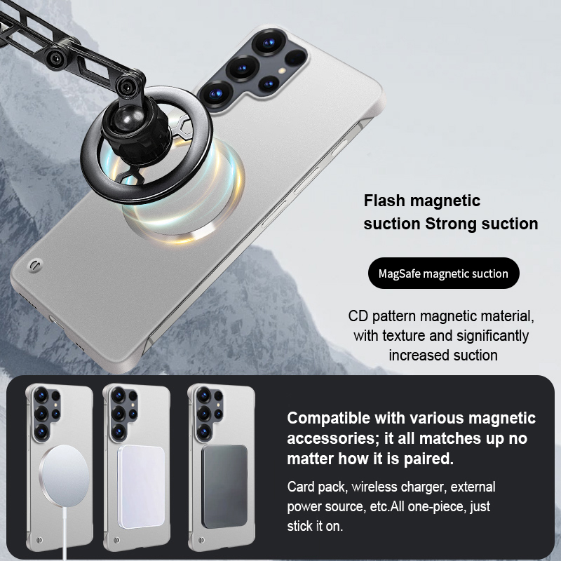 Casing Magnetik Cat Metalik Me - Ultra Thin Frameless Phone Cover ulasan dan harga